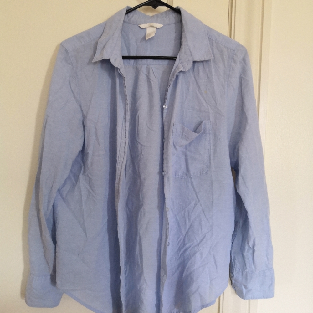 H&M Light Blue Button-down Shirt